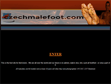 Tablet Screenshot of czechmalefoot.com